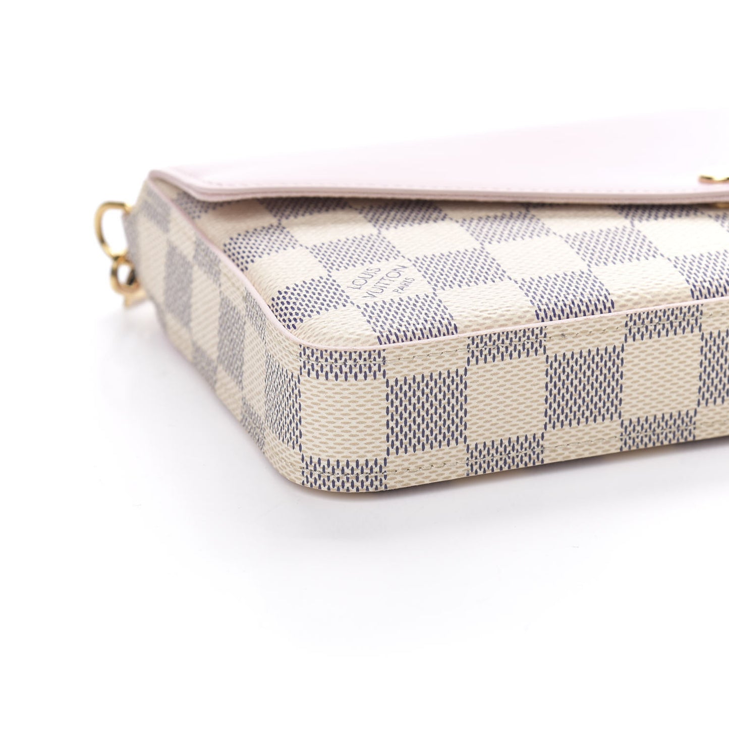 Damier Azur Calfskin Pochette Felicie Eau de Rose