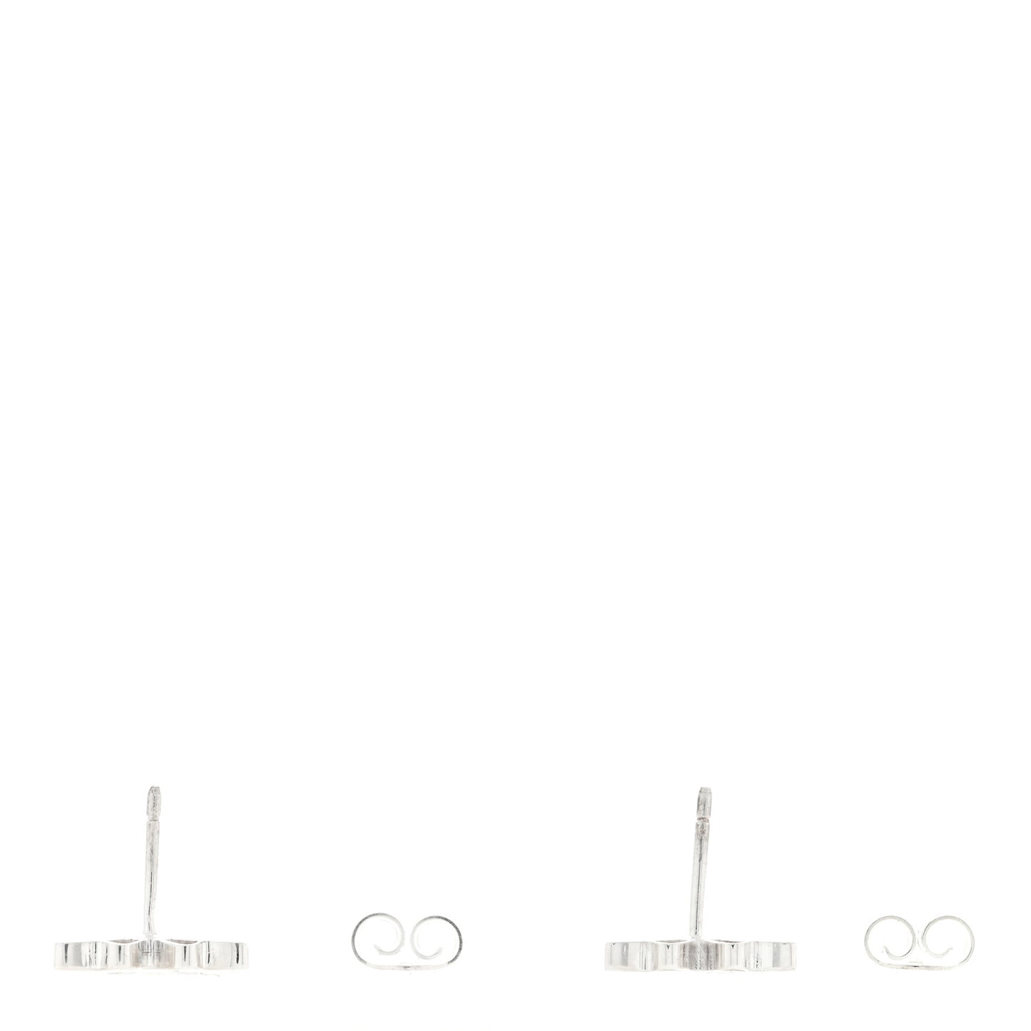 Sterling Silver Trademark Butterfly Stud Earrings