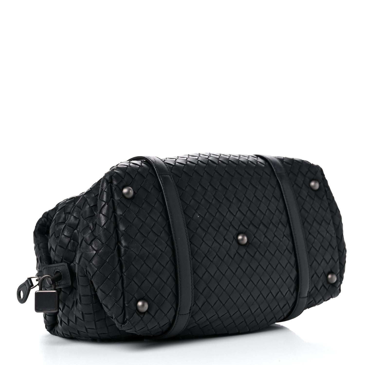 Bottega Veneta Nappa Intrecciato Montaigne Rings Satchel Black 4 of 21