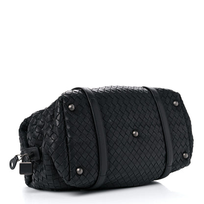 Bottega Veneta Nappa Intrecciato Montaigne Rings Satchel Black 4 of 21