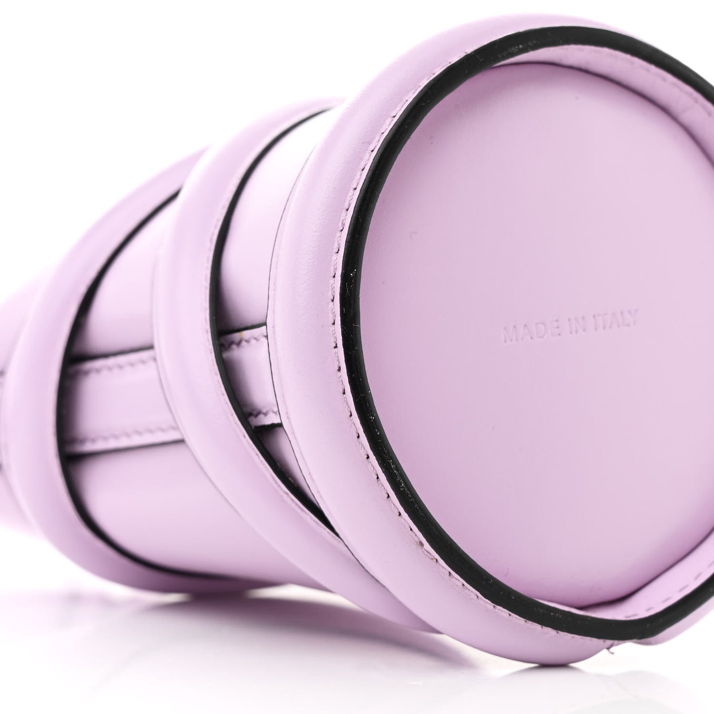 Calfskin Mini Curve Bucket Bag  Lilac