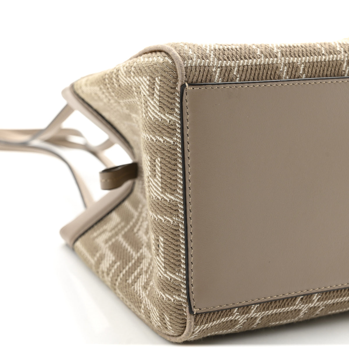 Fendi Fabric Jacquard Vitello Grace FF 1974 Mini Fendi Origami Dove White Dove 9 of 11
