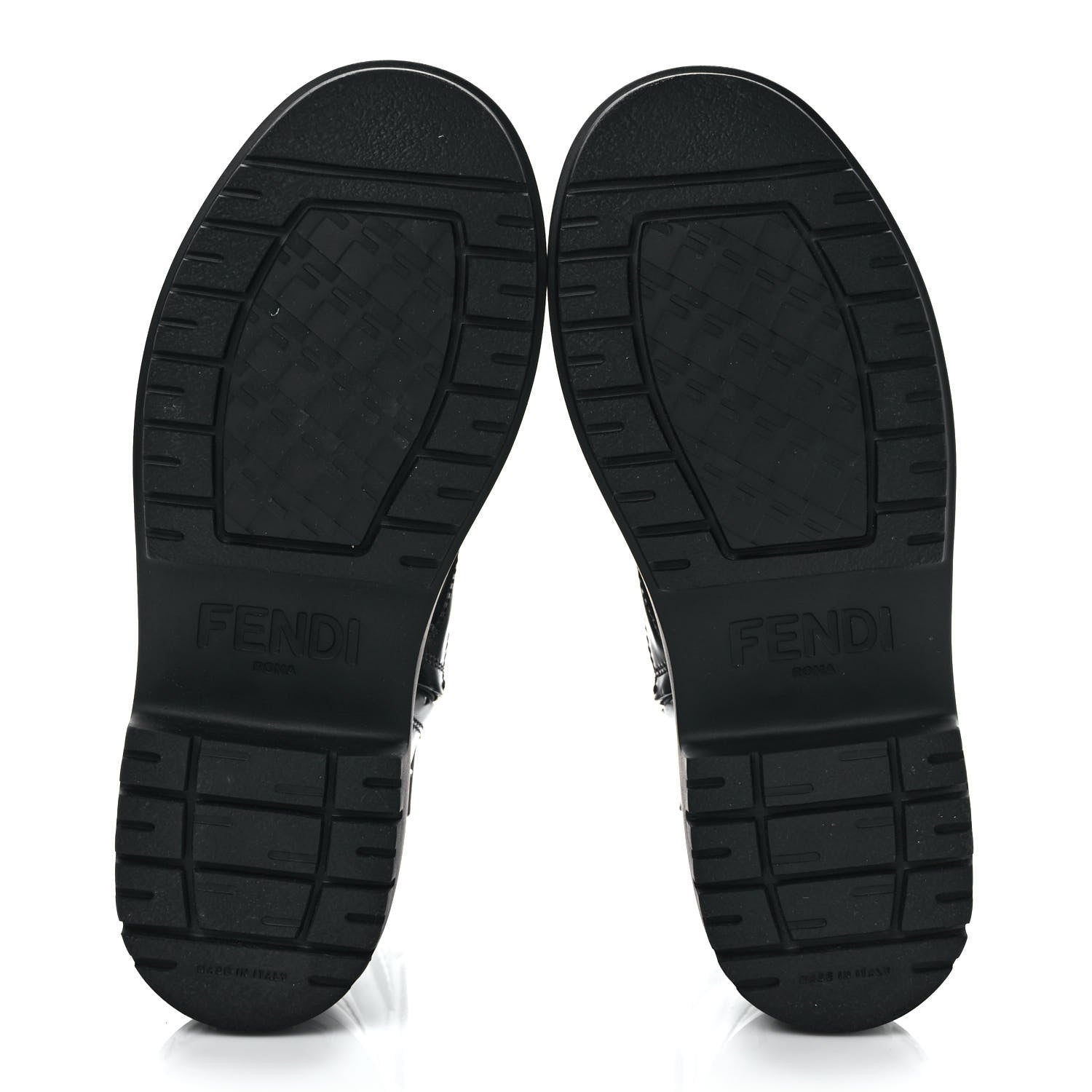 Fendi Vitello Abrasivato Fendigraphy 50mm Biker Boots 39.5 Black 6 of 12