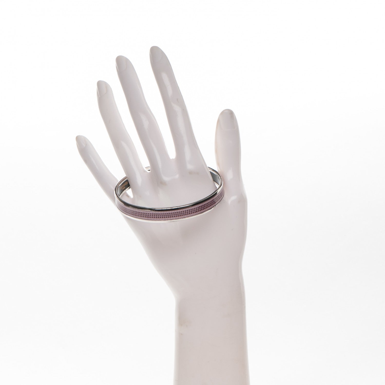 Hermes Enamel Printed Narrow Recherche H Bracelet 70 2 of 5