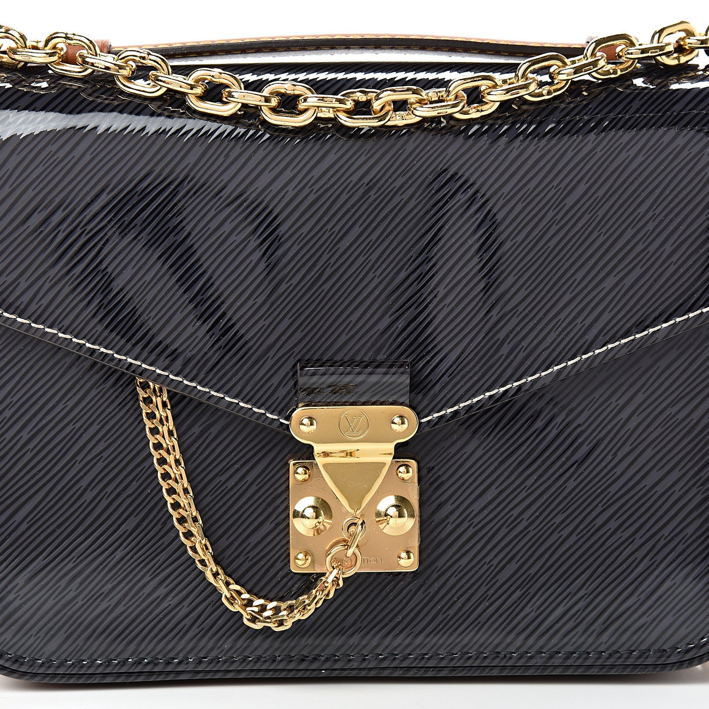 Shiny Epi Reverse Monogram Pochette Metis Mini Marine