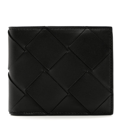 Bottega Veneta Nappa Maxi Intrecciato Bi-Fold Wallet Black 1 of 7