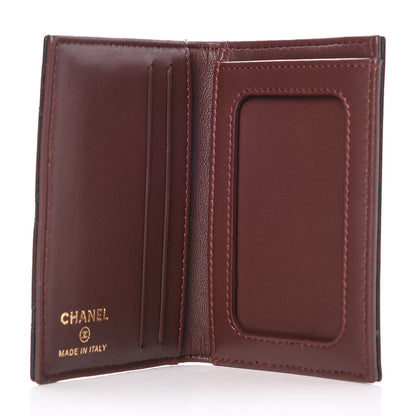 Chanel Lambskin Quilted Card Holder Wallet Black 5 of 8