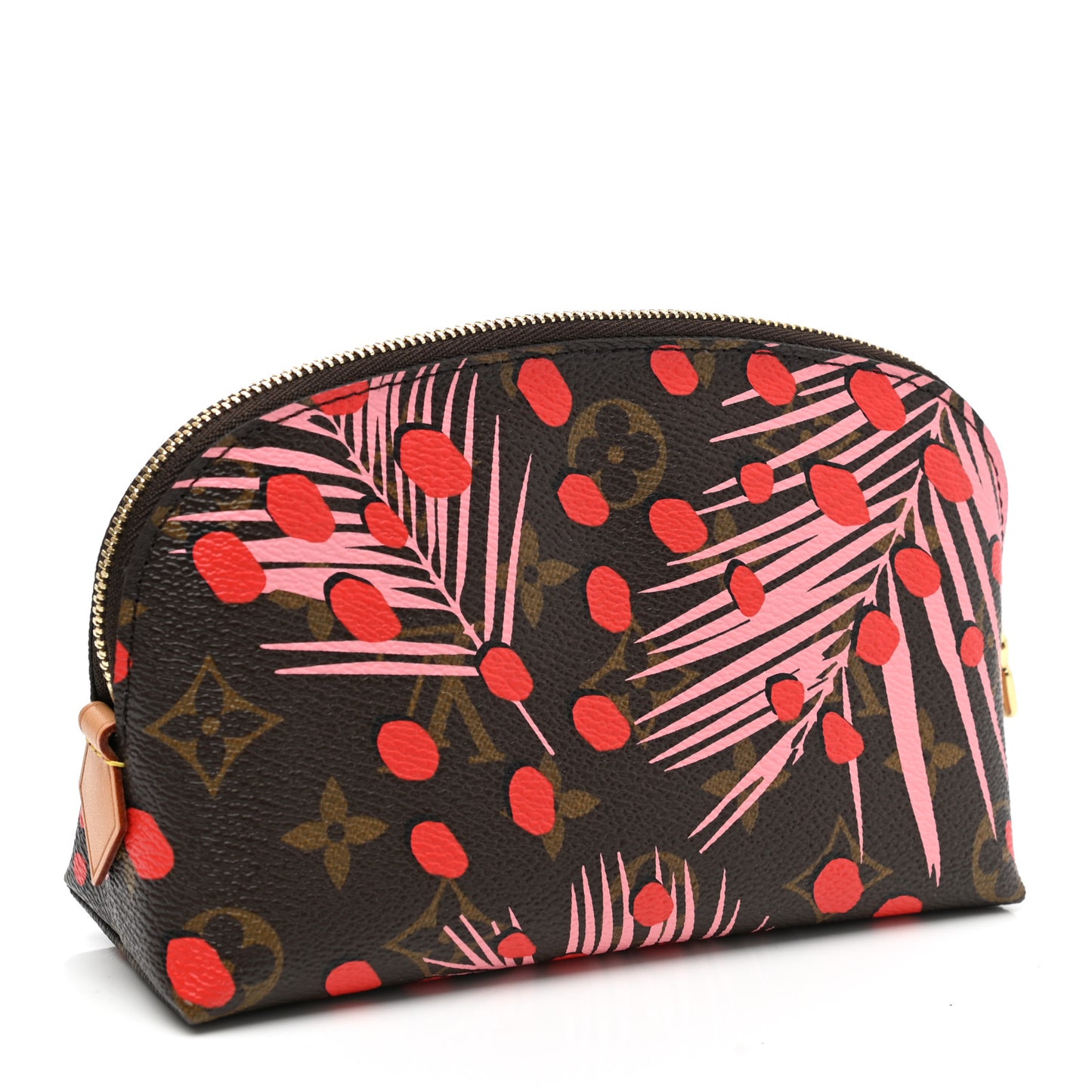 Monogram Jungle Dots Cosmetic Pouch Sugar Pink Poppy