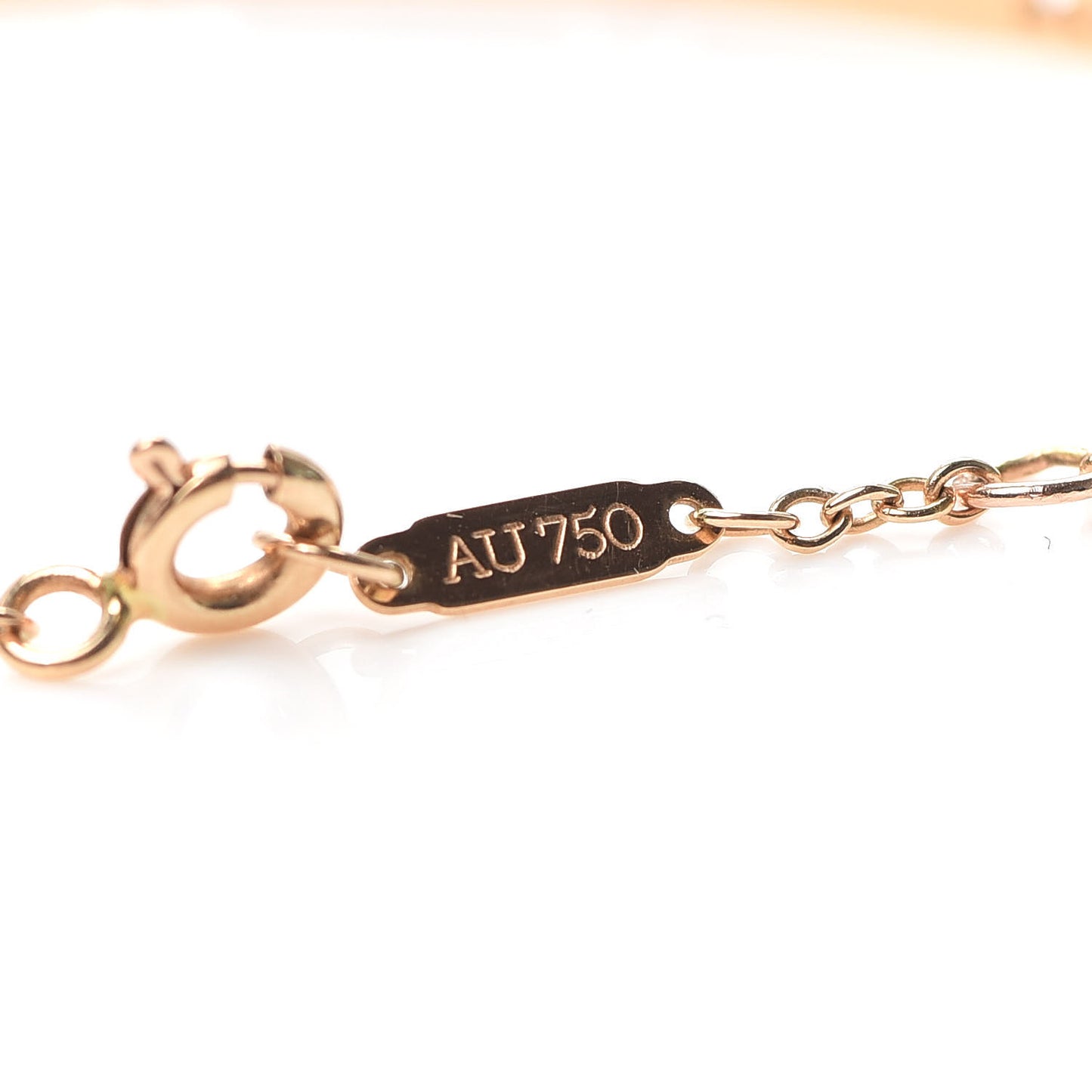 18K Rose Gold Diamond Atlas Bar Pierced Bracelet