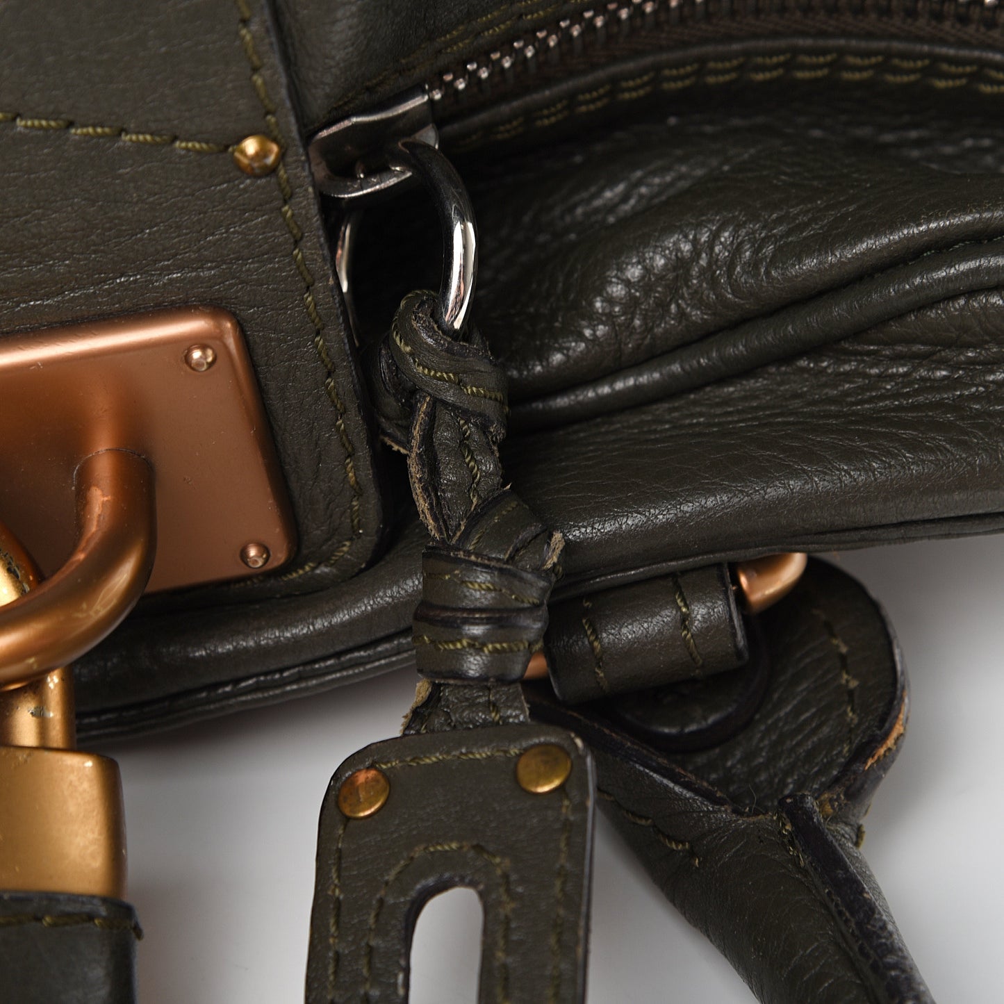 Calfskin Paddington Satchel Brown