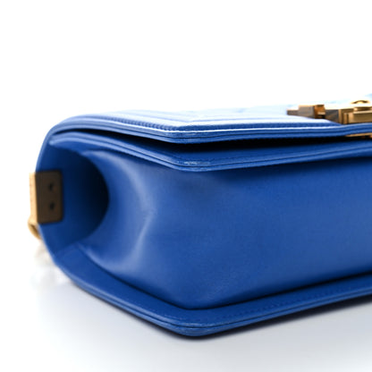 Chanel Lambskin Quilted Small Boy Flap Blue 8 of 9