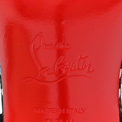 Christian Louboutin Suede O Marylin Sandals Heels 37.5 Black Multicolor 7 of 12