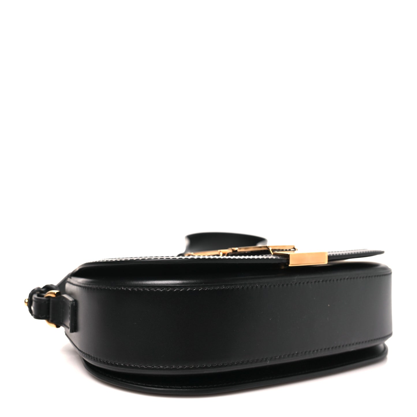 Calfskin Medium Greca Goddess Shoulder Bag Black