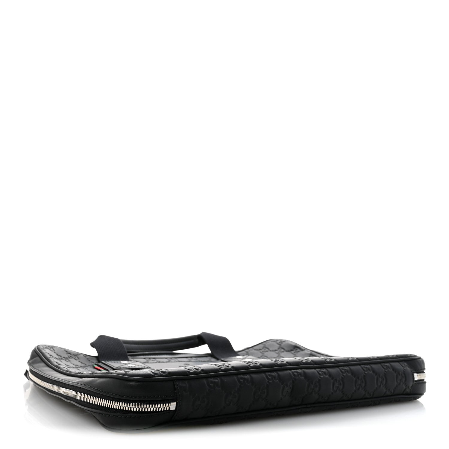 Gucci Rubber Guccissima Laptop Briefcase Black 4 of 13