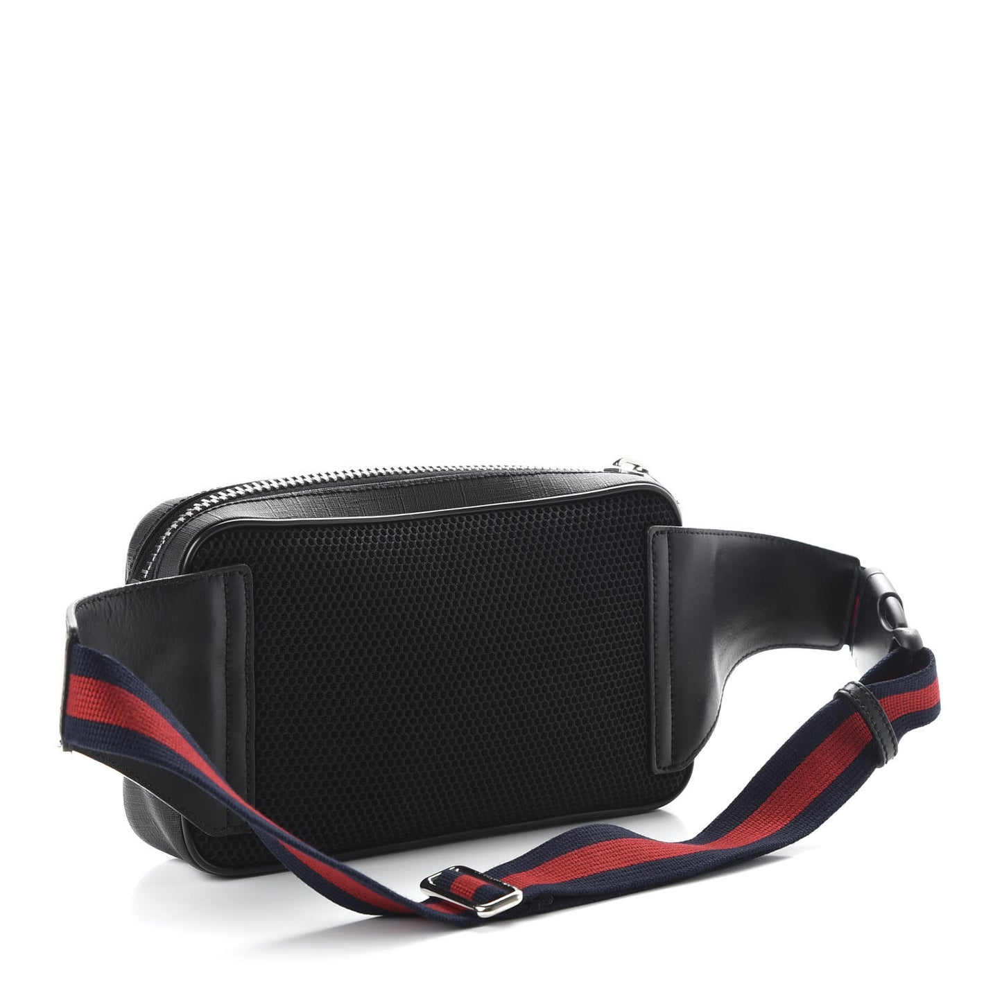 Soft GG Supreme Monogram Web Belt Bag Black Grey