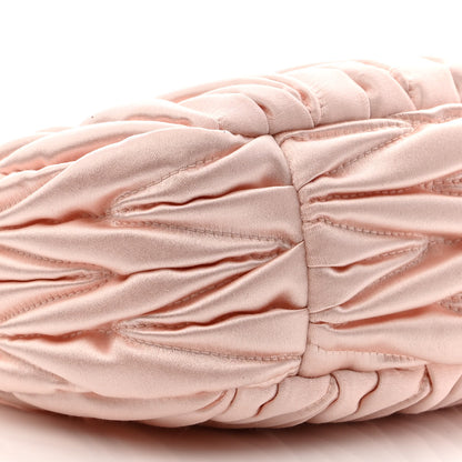 Miu Miu Satin Matelasse Mini Wander Hobo Alabaster Pink 9 of 11