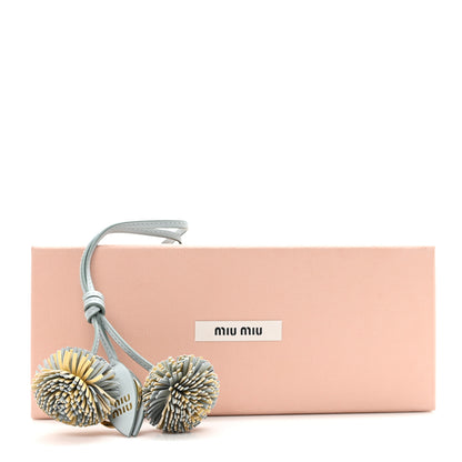 Miu Miu Calfskin Trick Bag Charm Lake Blue 4 of 4