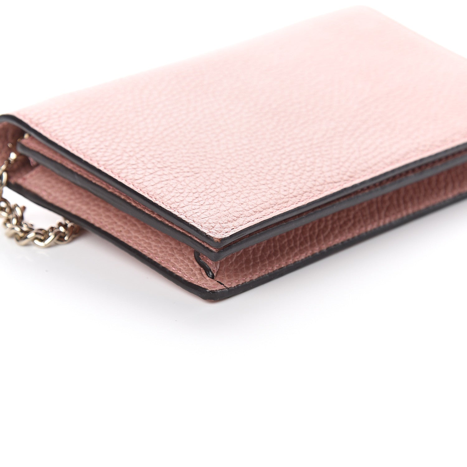 Gucci Dollar Calfskin Medium Betty Chain Wallet Soft Pink 6 of 7