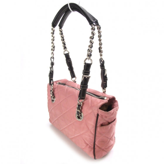 Prada Tessuto Quilted Shopping Tote Rosa 4 of 14