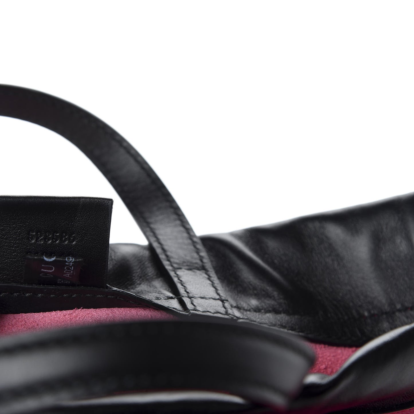 Grained Calfskin Logo Drawstring Backpack Box Pink Green Black