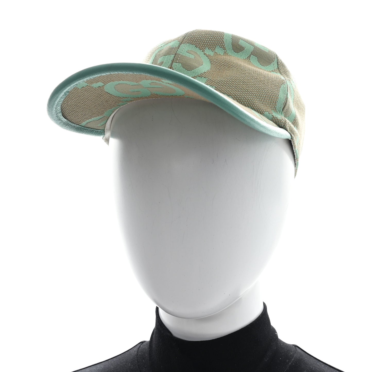 Monogram Jumbo GG Mosteri Baseball Hat Beige Pepper Mint