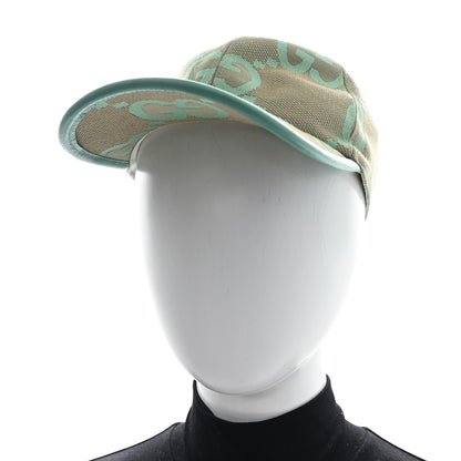 Gucci Monogram Jumbo GG Mosteri Baseball Hat Beige Pepper Mint 2 of 10