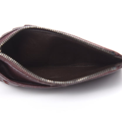 Bottega Veneta Nappa Intrecciato Zip Card Case Dark Barolo China Red 5 of 10