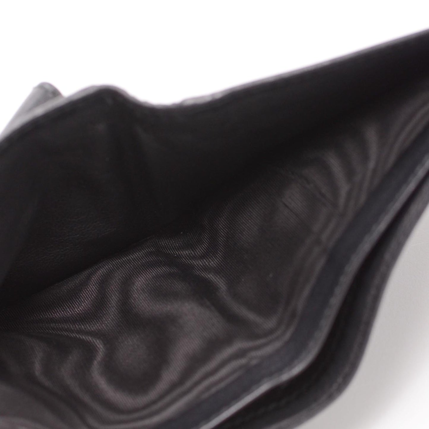 Microguccissima Mens Bi-Fold Wallet Black
