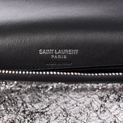 Saint Laurent Metallic Calfskin Monogram Kate Belt Bag Silver 5 of 11