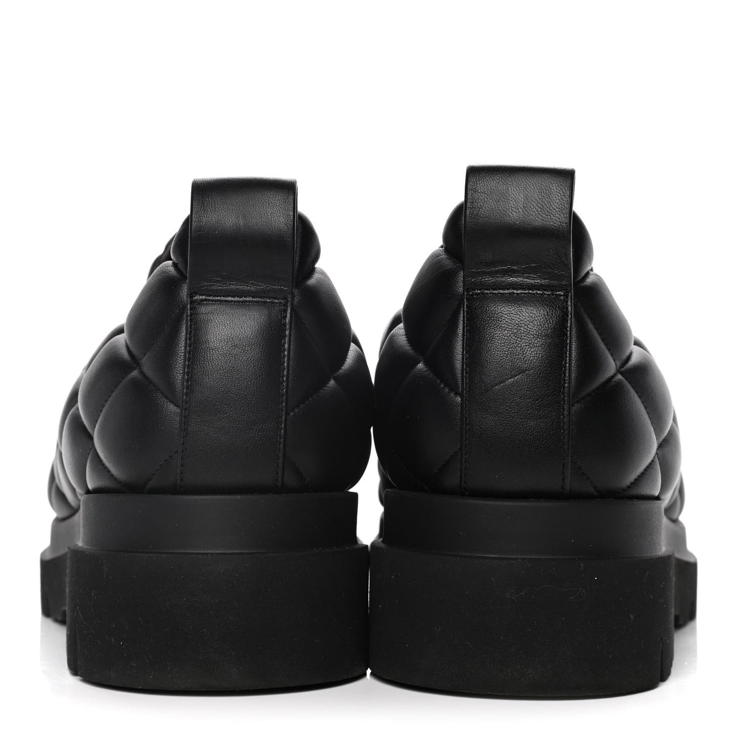 Lambskin Quilted Slip On Sneakers 41 Black