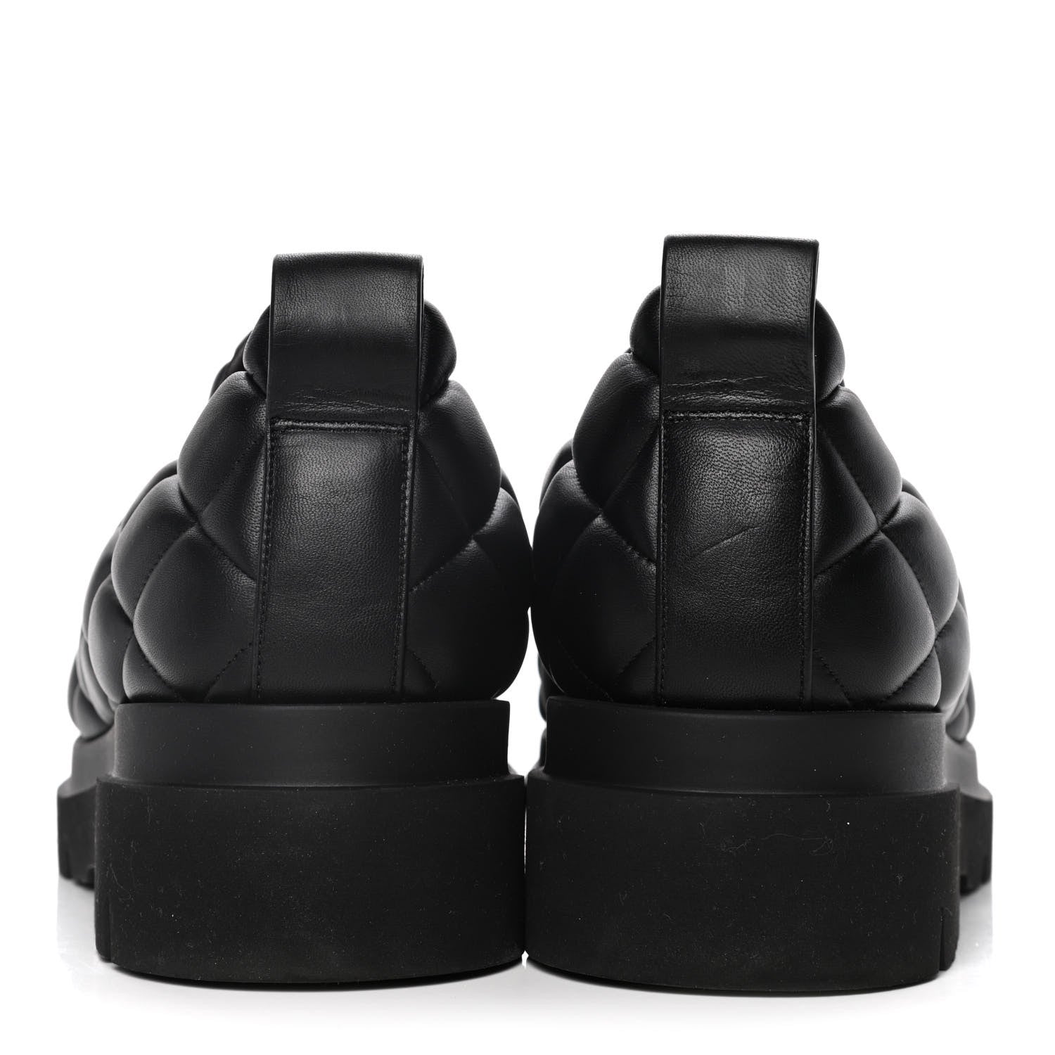 Bottega Veneta Lambskin Quilted Slip On Sneakers 41 Black 5 of 14
