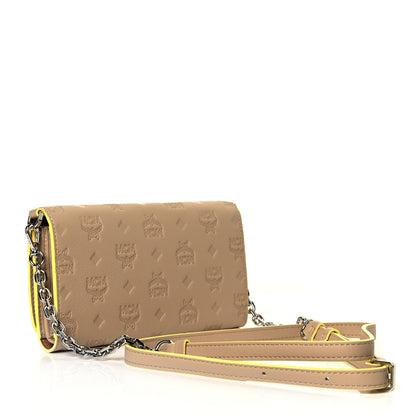 MCM Calfskin Ottomar Wallet On Chain Croissant 3 of 7