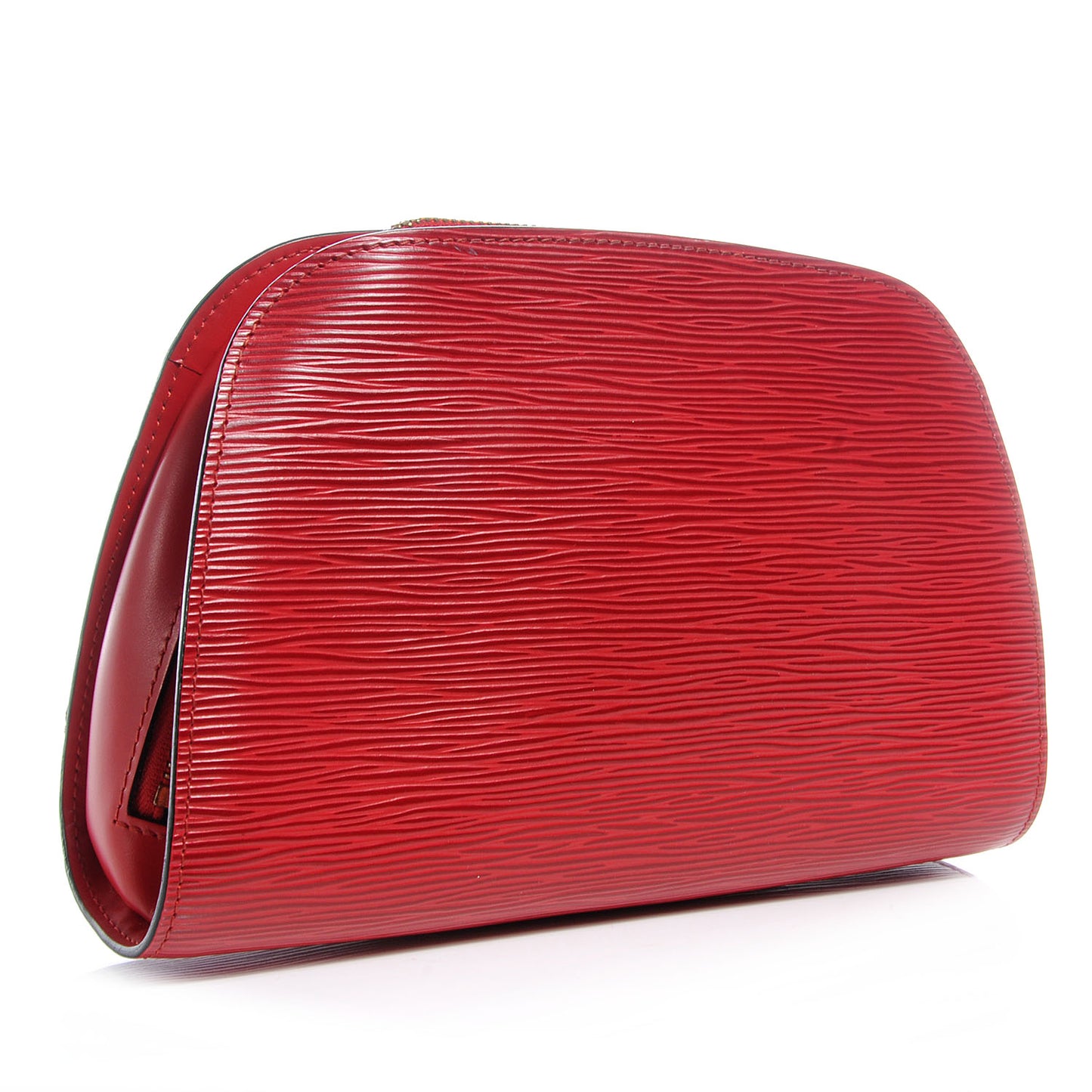Epi Dauphine Cosmetic Pouch 24 Makeup Red