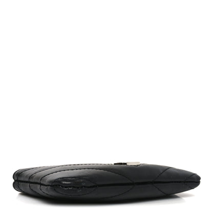 Saint Laurent Calfskin Matelasse Monogram Key Pouch Black 4 of 7
