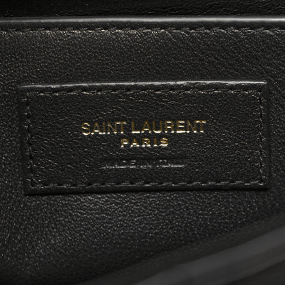 Saint Laurent Patent Matelasse Monogram Large Vicky Chain Bag Black 6 of 10