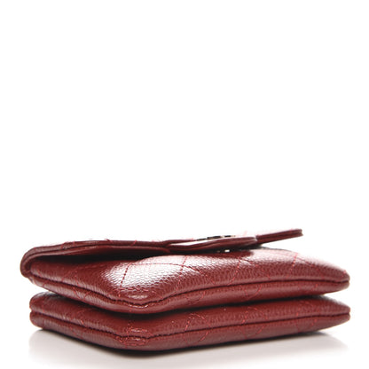 Chanel Caviar Quilted Coin Purse Dark Red 4 of 7
