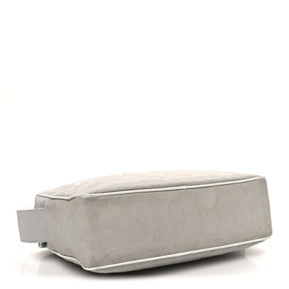 Chanel Canvas Quilted Sport Shoulder Bag Grey White 4 of 12