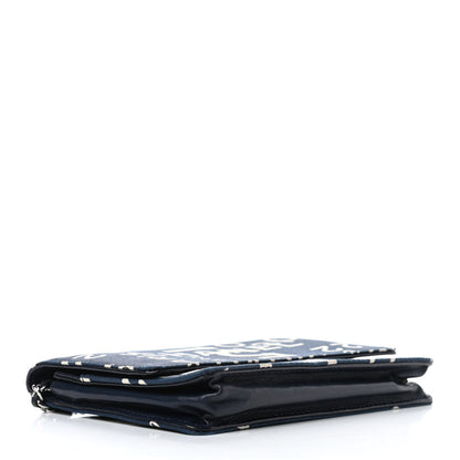 Chanel Denim Coco Wallet On Chain WOC Blue 4 of 12