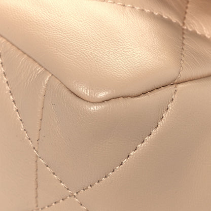 Chanel Shiny Goatskin Quilted Medium Chanel 19 Flap Beige 10 of 14