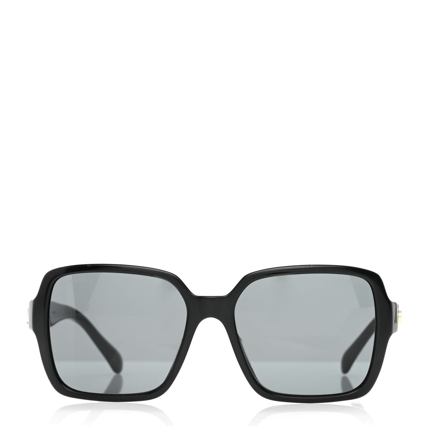 Acetate Polarized Square Sunglasses 5408-A Black