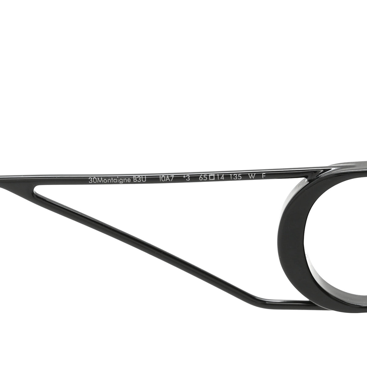 Metal 30 Montaigne B3U Butterfly Sunglasses Black Gold
