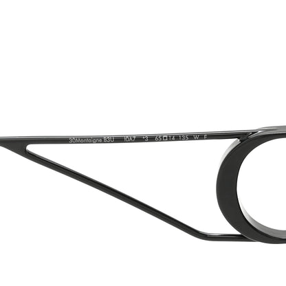 Christian Dior Metal 30 Montaigne B3U Butterfly Sunglasses Black Gold 6 of 6
