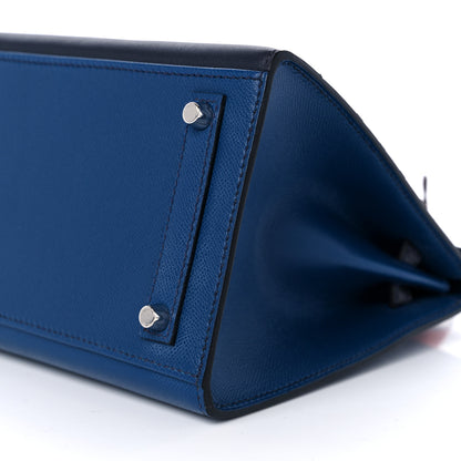 Hermes Madame Calfskin Matte Alligator Epsom Faubourg By Night Birkin Sellier 20 Deep Bleu Bleu Marine Craie 8 of 9