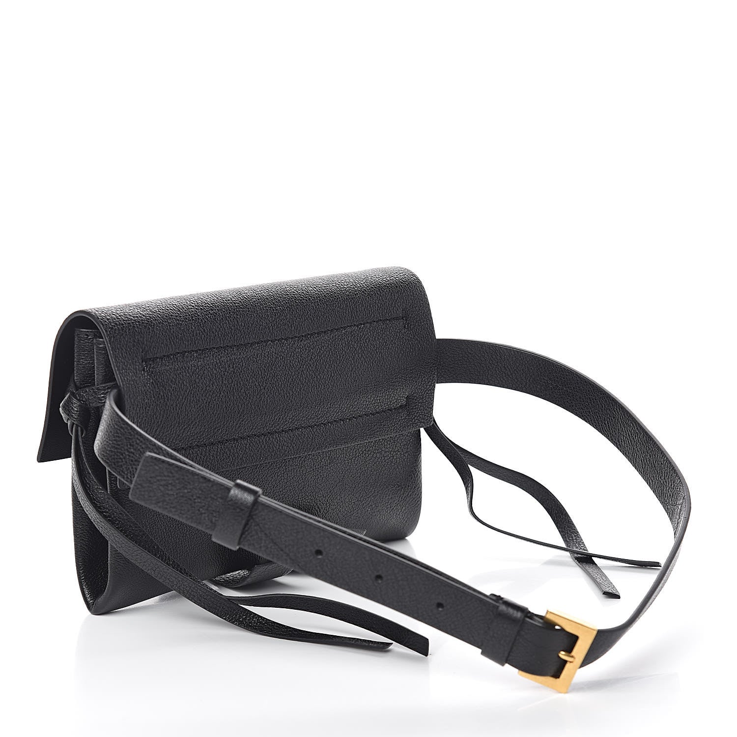 Valentino Garavani Textured Patent Calfskin VRing Belt Bag Black 3 of 9