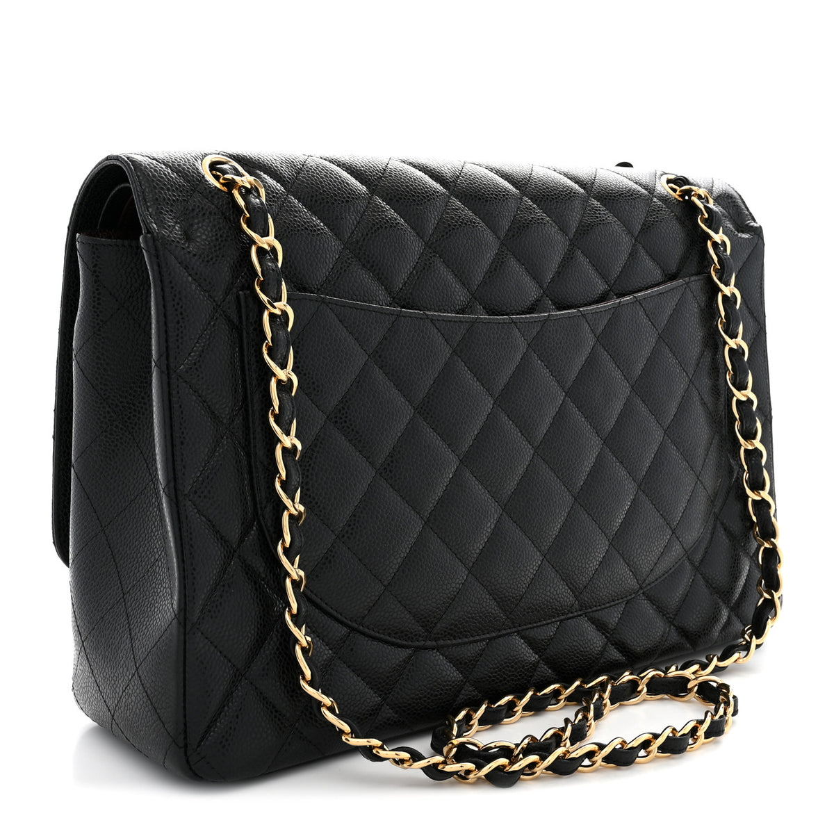Chanel Caviar Quilted Maxi Double Flap Black 3 of 11