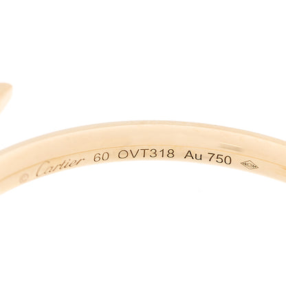 Cartier 18K Yellow Gold Small Juste Un Clou Ring 60 9 5 of 6