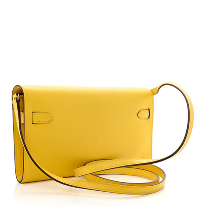 Hermes Epsom Kelly Wallet To Go Jaune De Naples 3 of 14