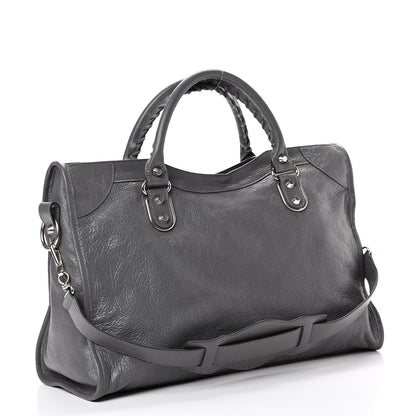 Balenciaga Agneau Silver Metallic Edge Hardware City Gris Cendre 2 of 11
