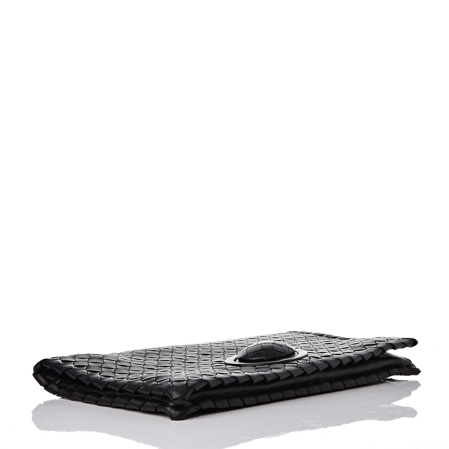 Nappa Intrecciato Turnlock Clutch Black