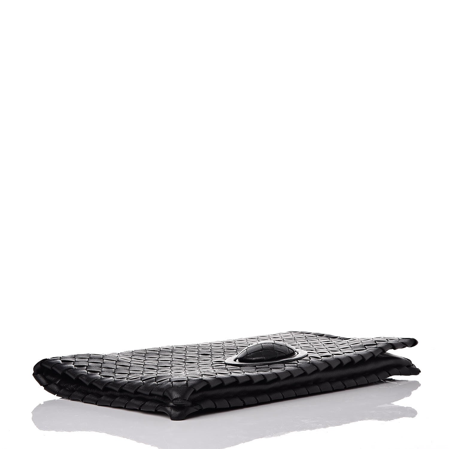 Bottega Veneta Nappa Intrecciato Turnlock Clutch Black 4 of 9